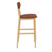 elevenpast kitchen stool Yoda Bar Stool - Wood with PU Seat