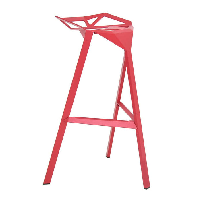 elevenpast Bar stool Red Geo Bar Stool