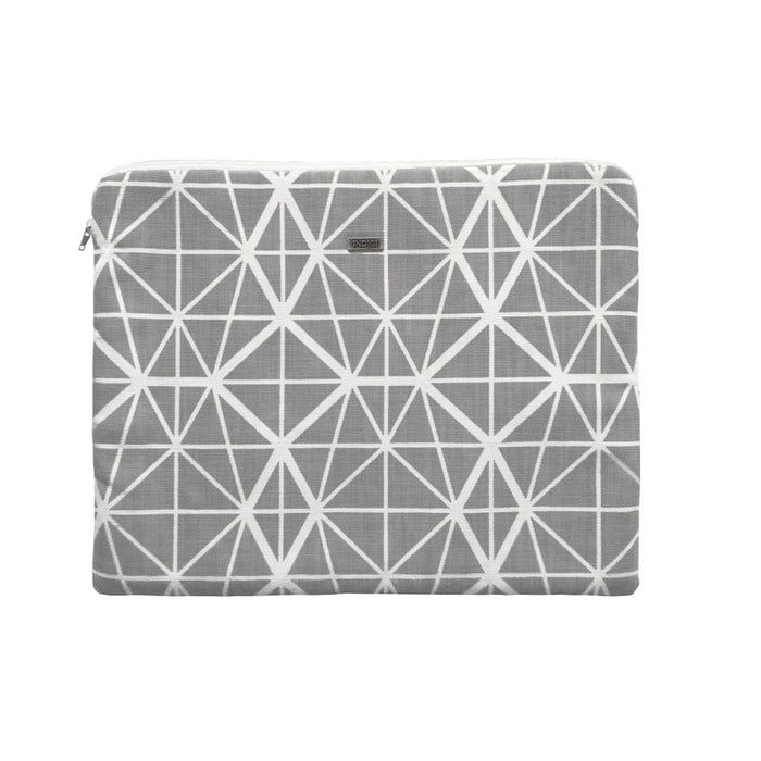 elevenpast Accessories Grey Fabric Laptop Pouch 15"
