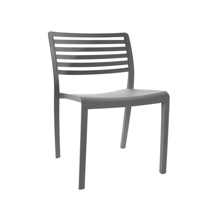 elevenpast Grey Lama Outdoor/Indoor Chair Polypropylene Black | White | Grey