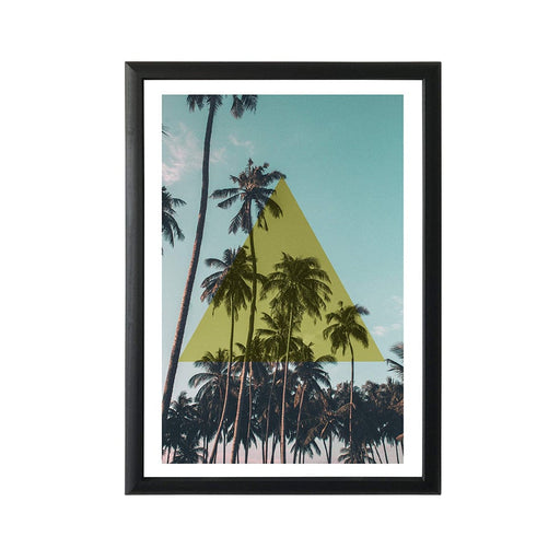 elevenpast Wall art Framed Print - Palm Tree  Triangle