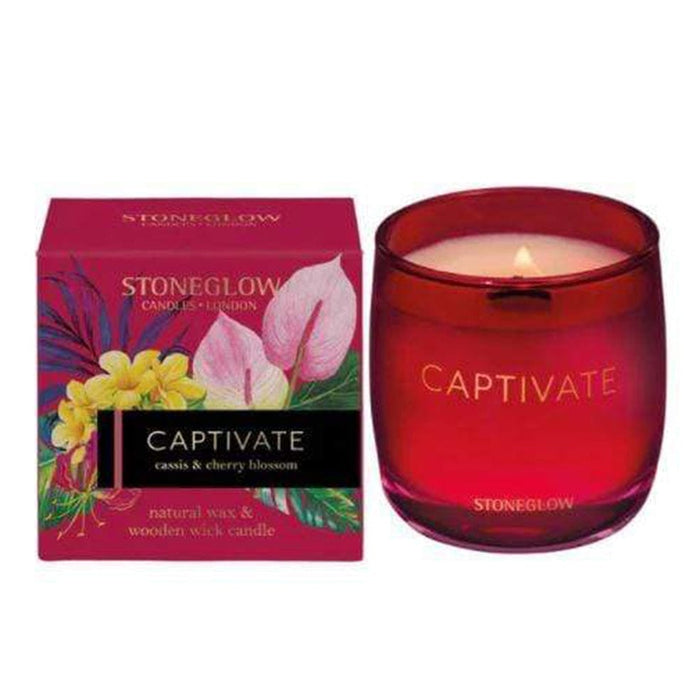 elevenpast candles CAPTIVATE CASSIS & CHERRY BLOSSOM Infusion Stoneglow Candle