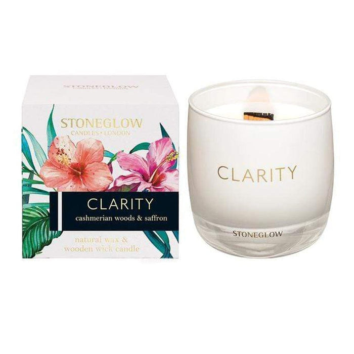 elevenpast candles CLARITY – CASHMERIAN WOODS & SAFFRON Infusion Stoneglow Candle