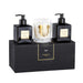 elevenpast Accessories Black Gold Relaxing Boxed Gift Set | Soap, Lotion & Candle