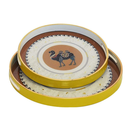 elevenpast Accessories Camel Glass Tray