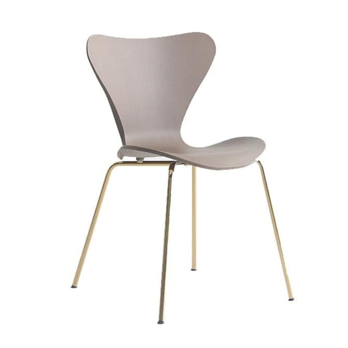 elevenpast Chairs Brown Mellow Dining Chair Gold Legs