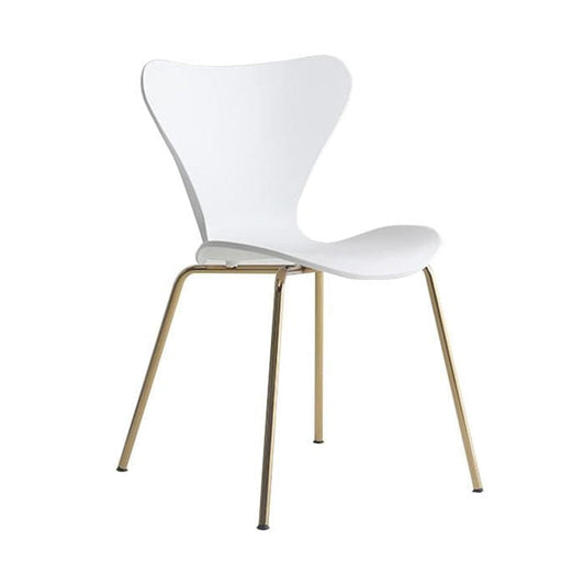 elevenpast Chairs White Mellow Dining Chair Gold Legs