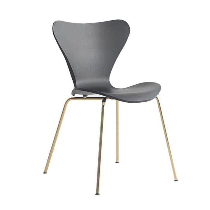 elevenpast Chairs Black Mellow Dining Chair Gold Legs