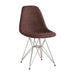 elevenpast Chairs Brown Upholstered Chrome Oscar Chair