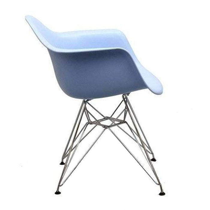 elevenpast Chairs Blue Hudson Chrome Chair