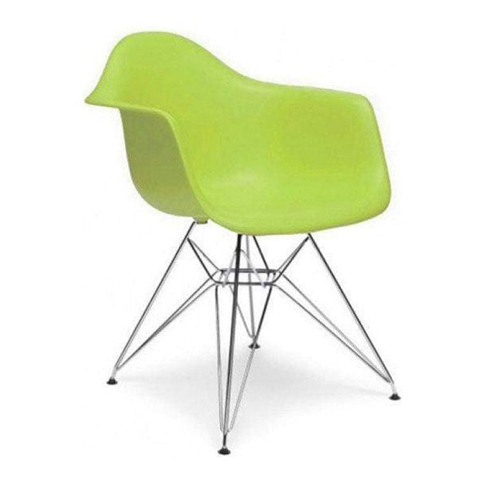 elevenpast Chairs Green Hudson Chrome Chair