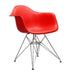elevenpast Chairs Red Hudson Chrome Chair