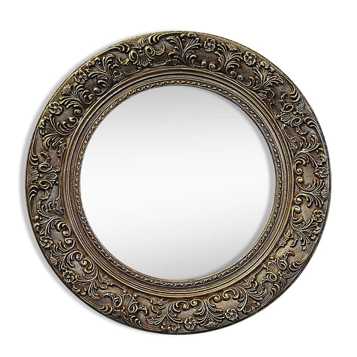 elevenpast Mirrors German Silver Sorrento Round Mirror 633710853071