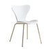 elevenpast Chairs White & Gold 7evens Chair | Gold Legs