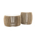 elevenpast Zinzan Coffee or Side Table - Wood & Stone | 2 Styles