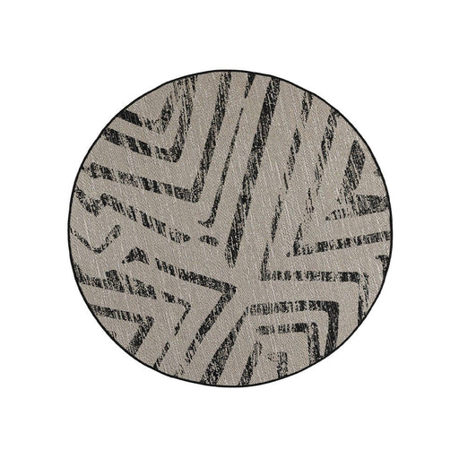 Hertex Haus Rugs Maddox Round Outdoor Rug in Carbon