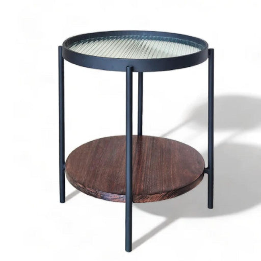 elevenpast Side Table Fluted Glass Side Table