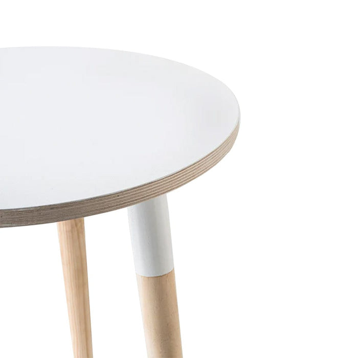 elevenpast Side Table Birch Round Side Table | White or Black