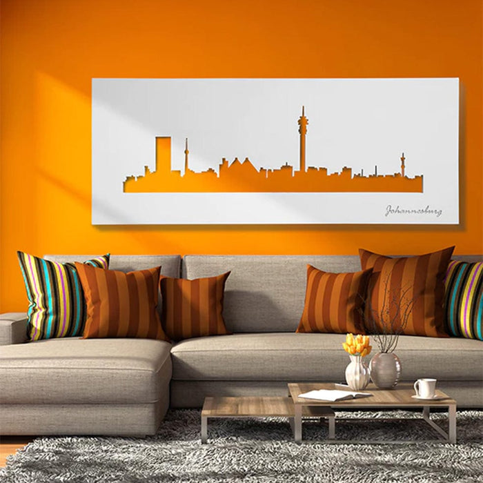 elevenpast Wall art Johannesburg Skyline Wall Art Black | White