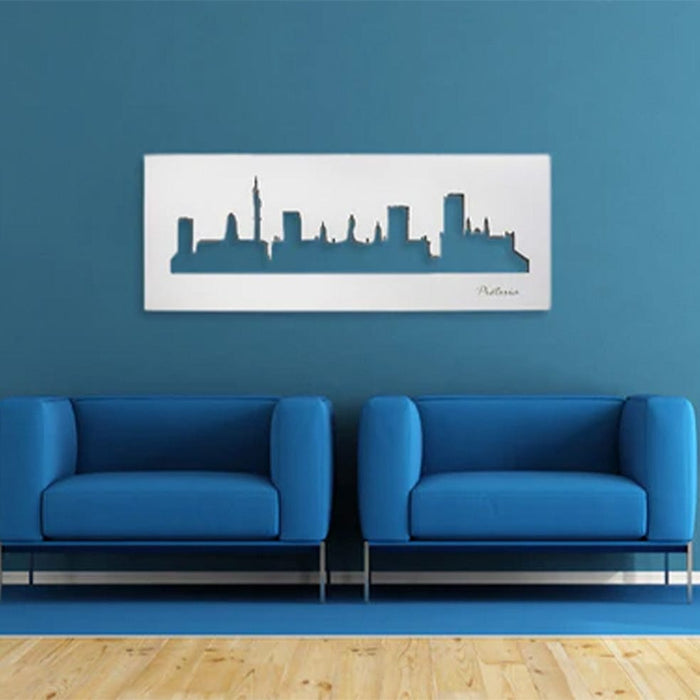 elevenpast Wall art Pretoria Skyline Wall Art Black | White