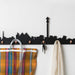 elevenpast Decor Johannesburg Skyline Wall Hooks | Black or White