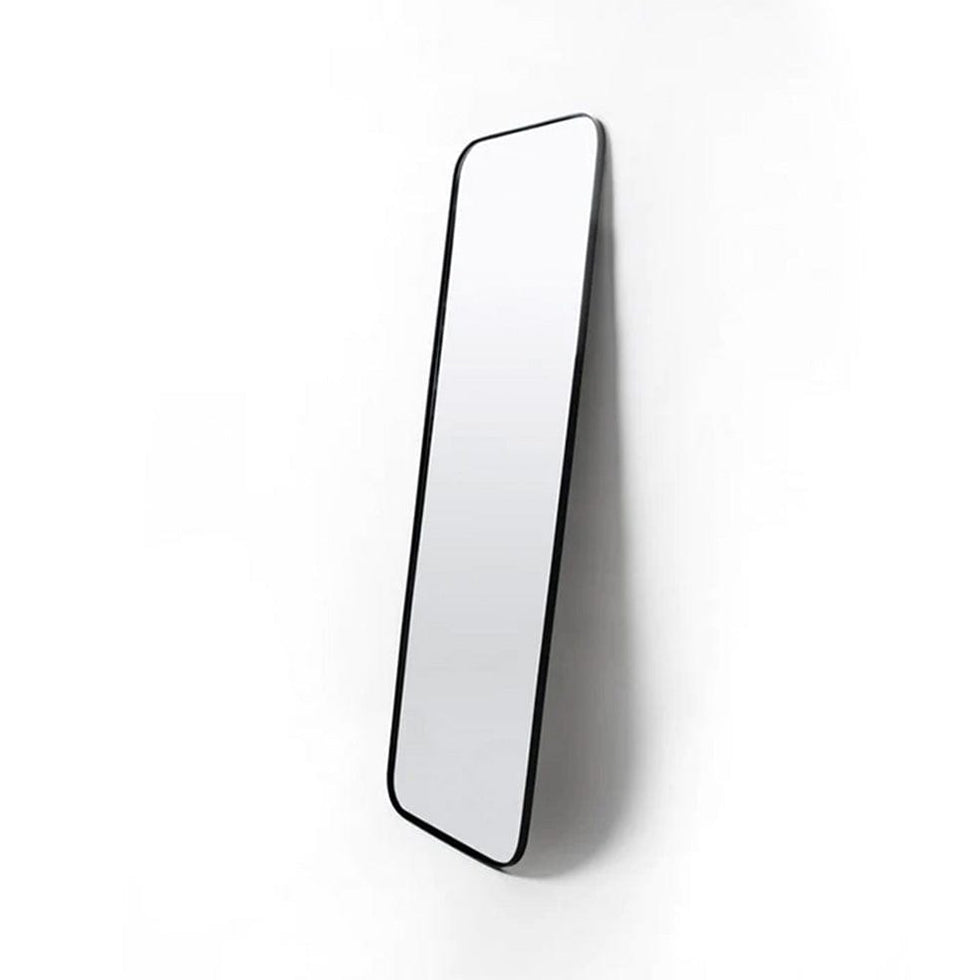 Full Length Rounded Rectangular Mirror Black | Gold– elevenpast