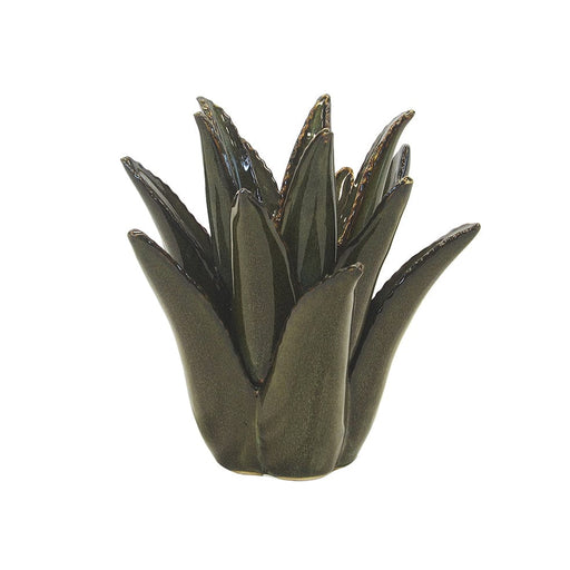 elevenpast Decor Ceramic Spiked Aloe Green | Mustard