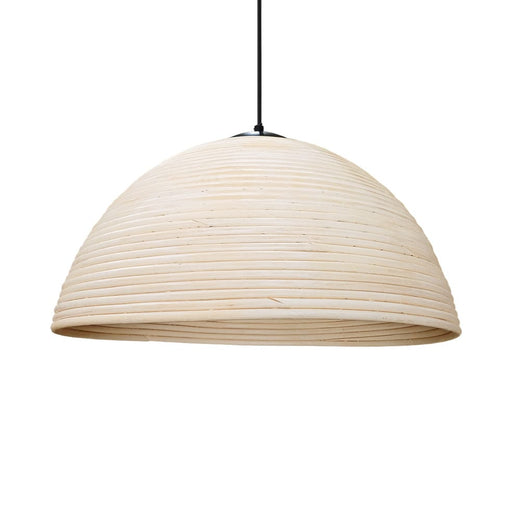 elevenpast Pendant Rattan Tube Pendant Light Natural | Antique White