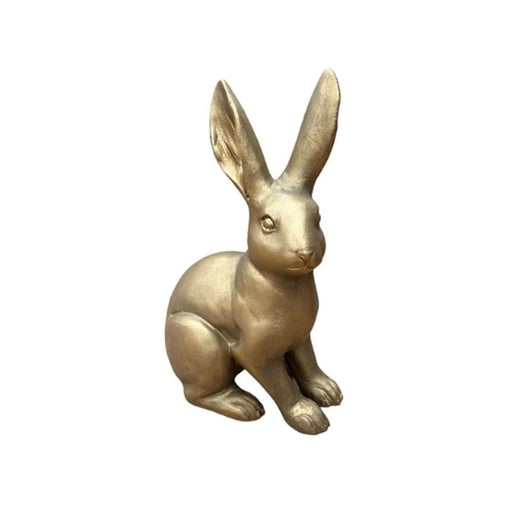 elevenpast Decor Small Long Eared Sitting Bunny Gold | Small, Medium or Large