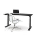 elevenpast Desks Monique Height Adjustable Office Desk Black | Clear