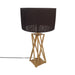 elevenpast table lamp Kai Leila Metal and Fabric Table Lamp Black | Gold