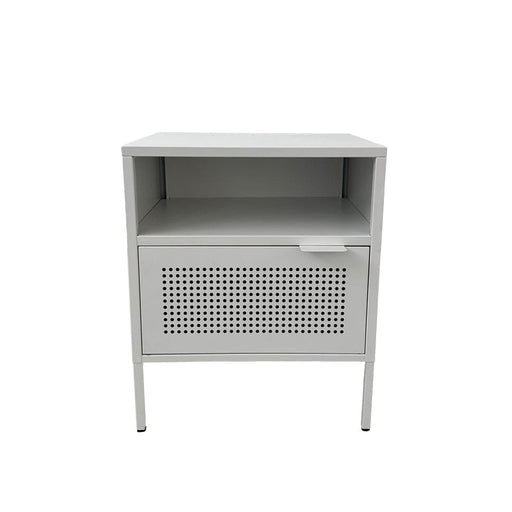 elevenpast Luigi Metal Bedside Table Cabinet