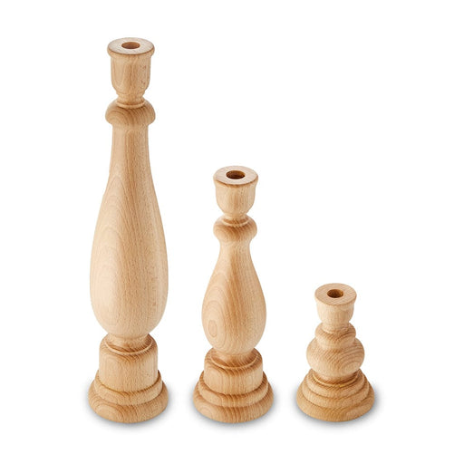elevenpast Candle Holders Sirius Wooden Candle Stick Holder Small | Medium | Large