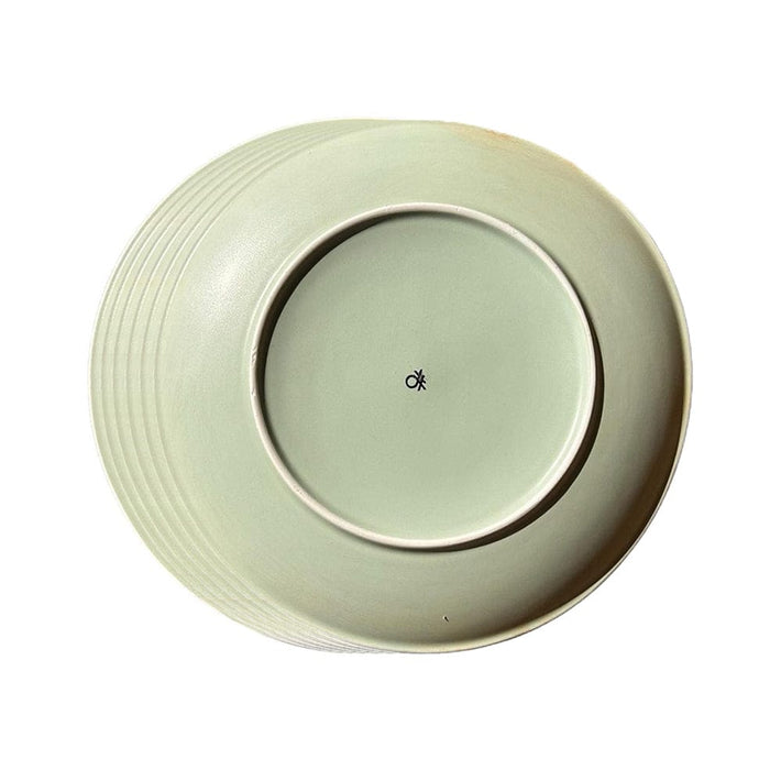 elevenpast KITCH Ceramic Split Colour Dinner Plate | Set Of Six