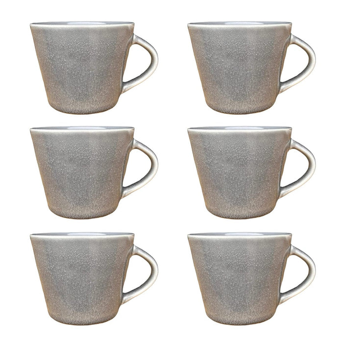 elevenpast Porto Glazed Ceramic Mug Set Of 6 | 7 Colour options