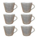 elevenpast Porto Glazed Ceramic Mug Set Of 6 | 7 Colour options