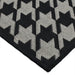 elevenpast Rugs Houndstooth Black Rug