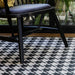 elevenpast Rugs Houndstooth Black Rug