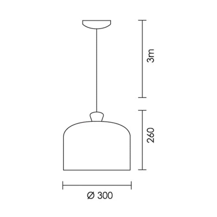 elevenpast Belta Pendant Light - Aluminium & Wood