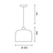 elevenpast Belta Pendant Light - Aluminium & Wood