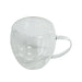 elevenpast mug Slanted Double Wall Glass Coffee Mug Set Of 6 | Three Sizes