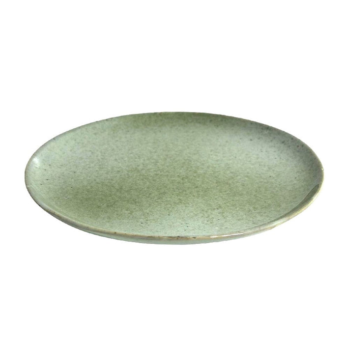 elevenpast Ceramic Speckled Green Plate Set Of 6 | Side or Dinner