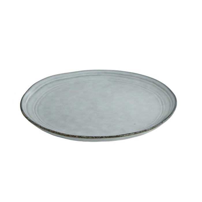 elevenpast plate Ceramic Grey Blue Plate Set Of 6 | Side or Dinner