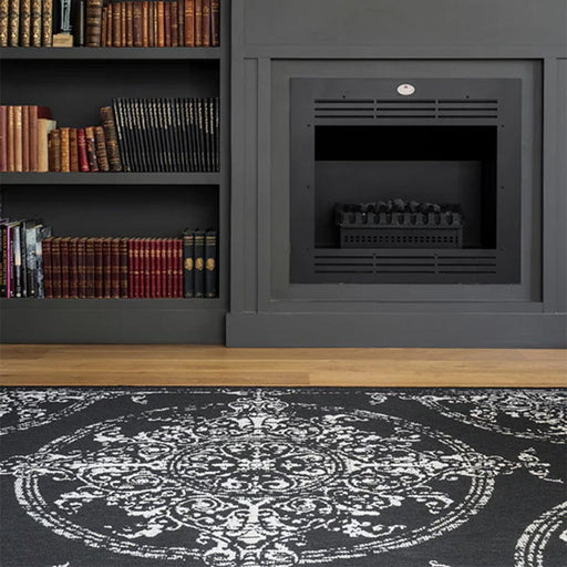 elevenpast Poletti Black Rug