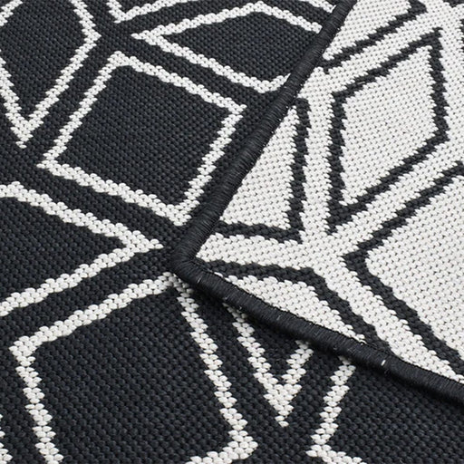 elevenpast Rhombus Reversible Black Rug