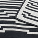 elevenpast Circuit Reversible Black and White Rug