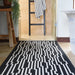 elevenpast Circuit Reversible Black and White Rug