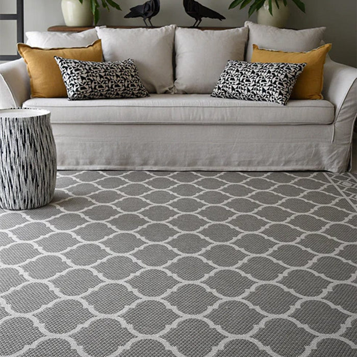 elevenpast Lattice Pewter Rug