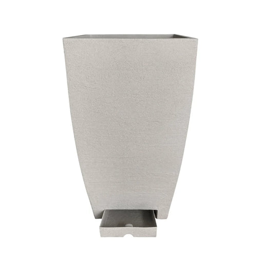 elevenpast Pots & Planters All In One Modern Square Japi Planter in Sandstone - 3 Sizes