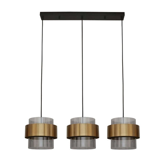 elevenpast Pendant Bonbon 3 Light Pendant Brass and Glass 3E-KLCH-101-3/B